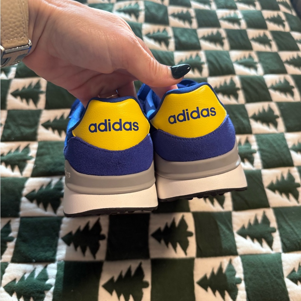 Nwot Adidas Royal Blue and Yellow Athletic Shoes - Picture 3 of 4
